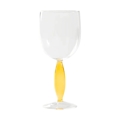 Zafferano Dorici Wine Glasses – Clear & Yellow