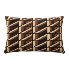 Geometric Reversible Cotton Cushion Cover