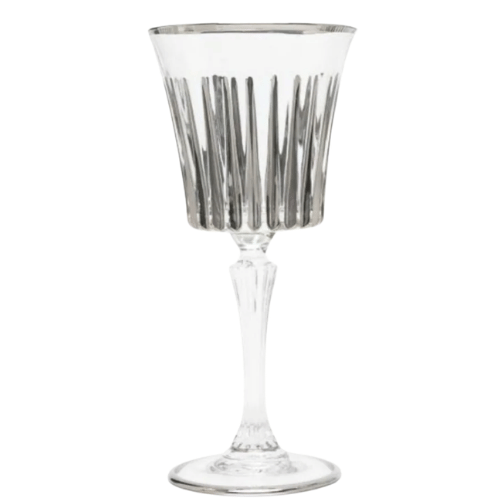 Les-Ottomans Crystal Wine Glasses – Platinum