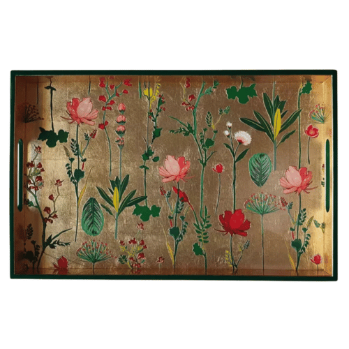 Les Ottomans Floral Lacquered Tray