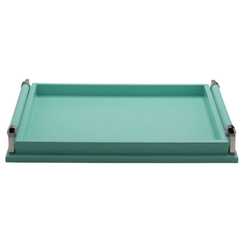 Long Serving Tray with Cylindrical Handles