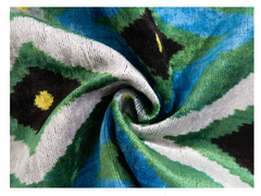 Silk Velvet Cushion Cover - Green