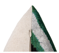 Silk Velvet Cushion Cover - Green