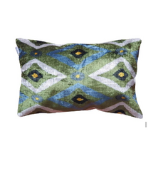 Silk Velvet Cushion Cover - Green
