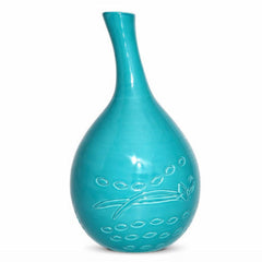 Turquoise Ceramic Vase – Najd Collection