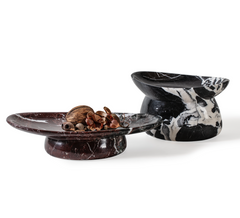Marble Centerpiece Black & White