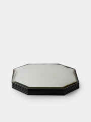 Octo Silver Mirror Placemat Octagonal Glass Charger