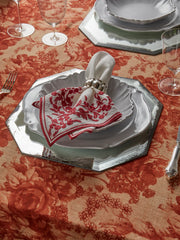 Octo Silver Mirror Placemat Octagonal Glass Charger