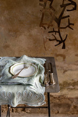 Tecla Linen Placemat – Salvia & Acqua Marina