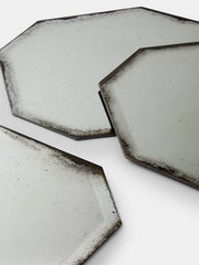 Octo Silver Mirror Placemat Octagonal Glass Charger
